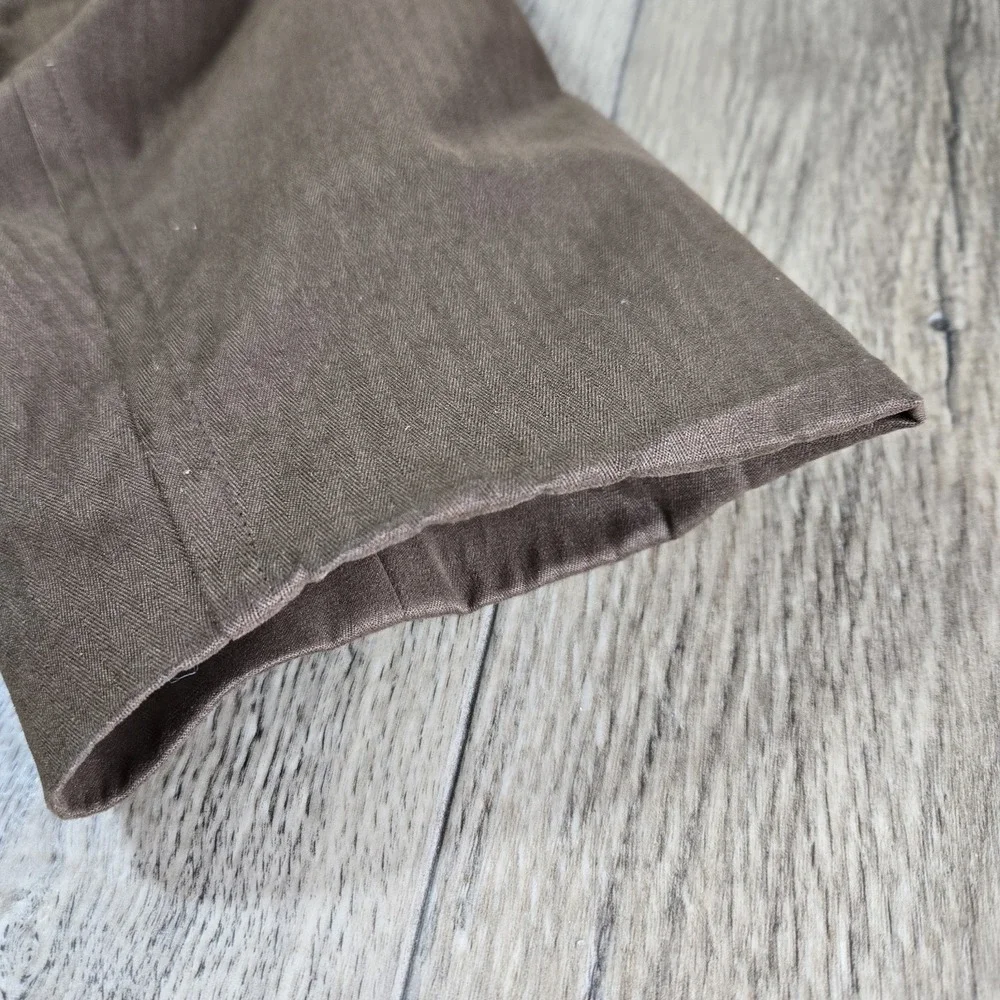 Joseph Abboud Long Brown Rancher's Coat, Men's Size L Missing Top‎ Collar Button